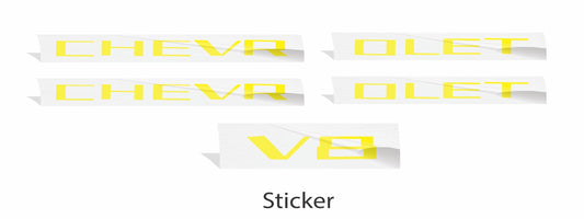 CHEVROLET Engine Cover Overlay Decals - 2010-2015 Camaro SS - CAM:G5:EC-CHEVROLET-01-CAM:G5:EC-CHEVROLET-02-CAM:G5:EC-CHEVROLET-03-CAM:G5:EC-CHEVROLET-05-CAM:G5:EC-CHEVROLET-06- DRIVEN - 2