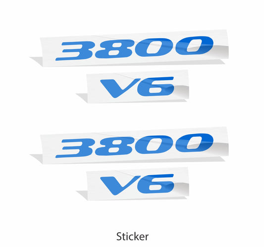 3800 V6 Badge Overlay Decal - 97-99 Grand Prix - GP9703:3800-V6-01-GP9703:3800-V6-02-GP9703:3800-V6-03-GP9703:3800-V6-04-GP9703:3800-V6-05- DRIVEN - 2