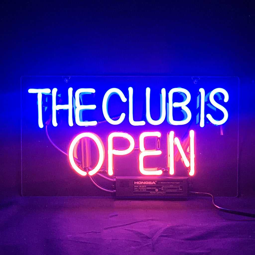 The Club is Open Neon Light Sign - TN277- DRIVEN - 3