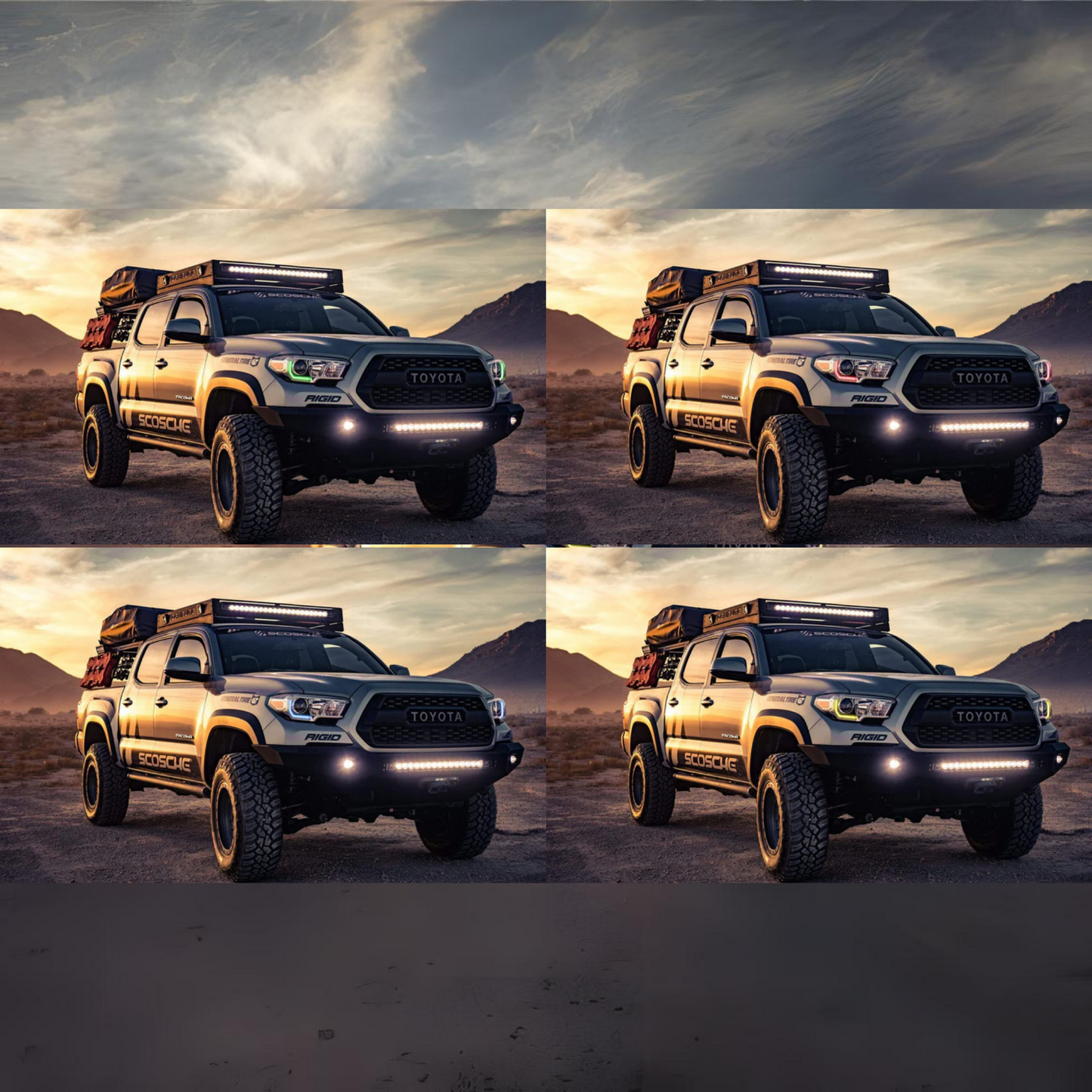 Toyota Tacoma RGBW DRL Boards (2016-2023) - G11 | A12 | P2 - BX1-G11 | C5 | A12 | P2 - BX3-G11 | C19 | A12 | P2 - BX3-G11 | C5 | C19 | A12 | P2 - BX4- DRIVEN - 7