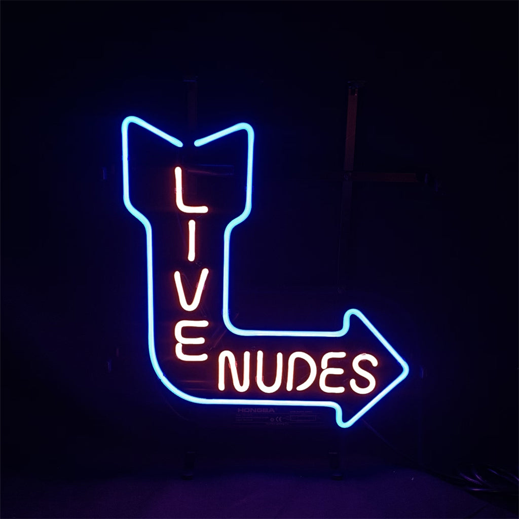 Turn Right Arrow Live Nudes Neon Signs - ME582- DRIVEN - 2