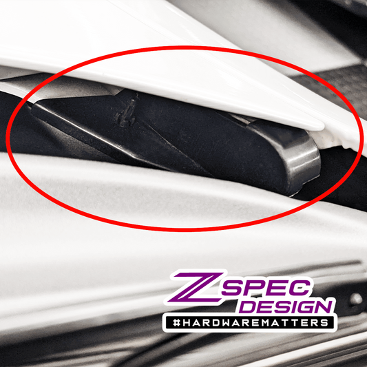 ZSPEC Hood Hinge Covers for '90-96 300zx LHD & RHD, Sold per Left/Right Set - ZSD-759079- DRIVEN - 2