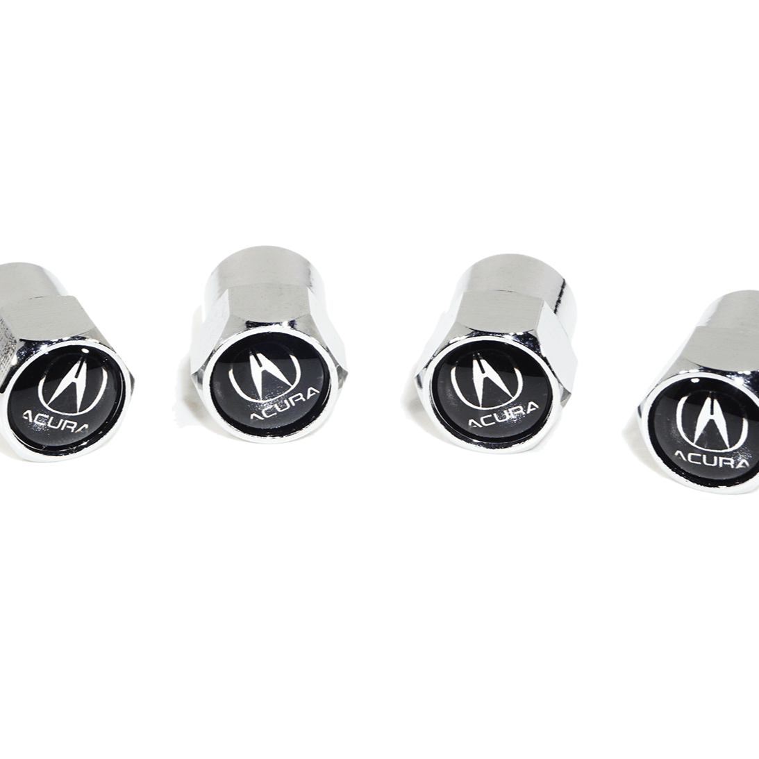 Chrome Valve Stem Tire Caps, Style: Acura - ZSD-374609- DRIVEN - 3