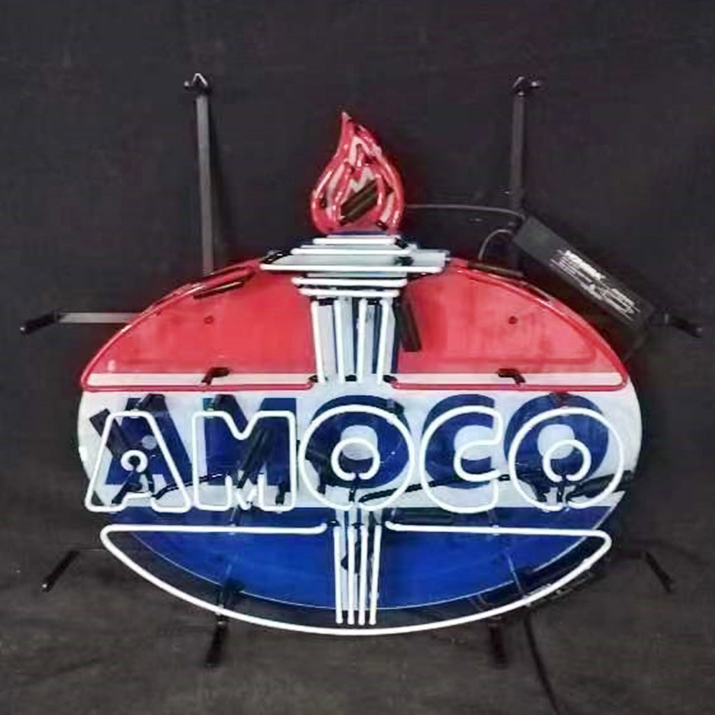 Amoco Gasoline Neon Sign Light - MEX383- DRIVEN - 4