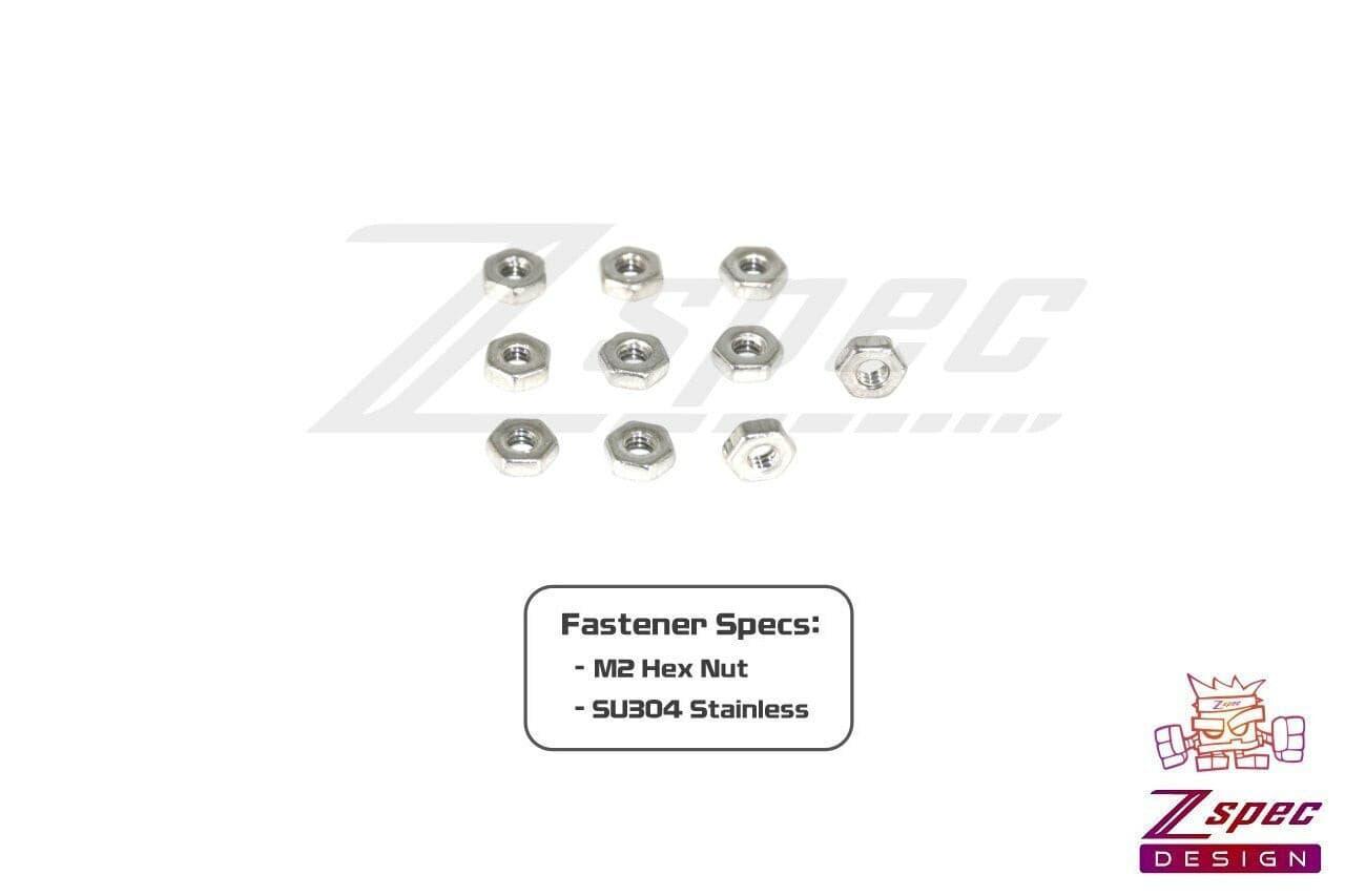 ZSPEC M2-0.4 Hex Nuts, Stainless SUS304, 10-Pack - ZSD-374647- DRIVEN - 2
