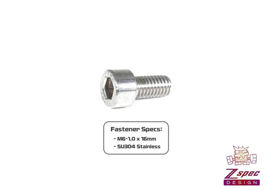 ZSPEC M6-1.0x16mm Socket-Cap SHSC Fasteners, SUS304 Stainless, 10-Pack - ZSD-005619- DRIVEN - 2