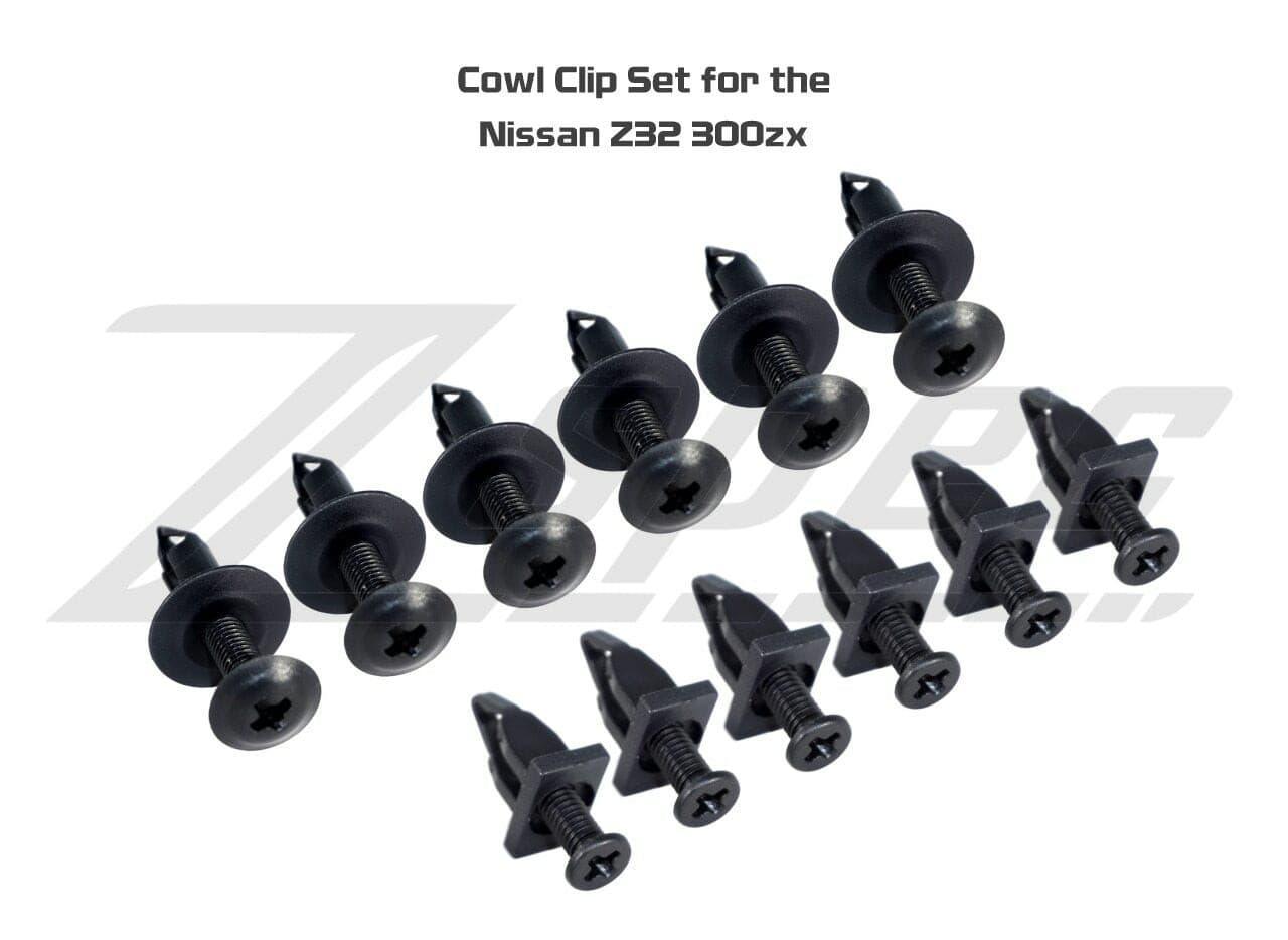 ZSPEC OEM-Style Cowl/Scuttle Panel Plastic Clip Set for '90-96 Nissan 300zx Z32 - ZSD-007361- DRIVEN - 2