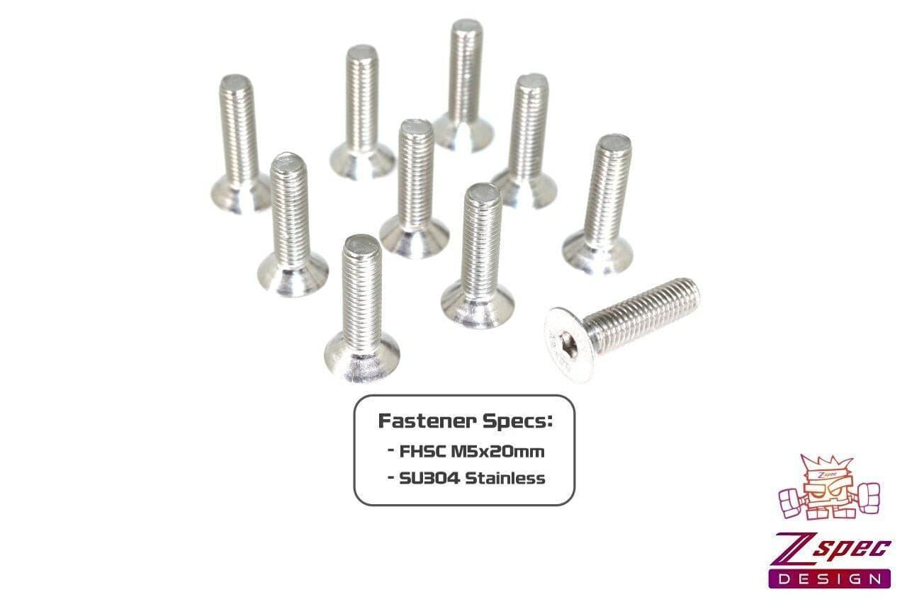 ZSPEC M5-0.8x20mm Fasteners, Flat-Head FHSC, Stainless, 10-Pack - ZSD-193064- DRIVEN - 2