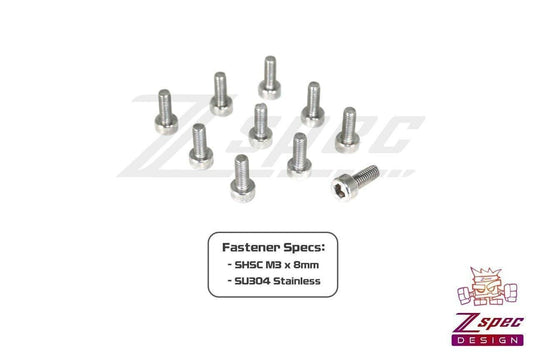 ZSPEC M3-0.5x8mm Fasteners, SHSC, Stainless SUS304, 10-Pack - ZSD-373862- DRIVEN - 2
