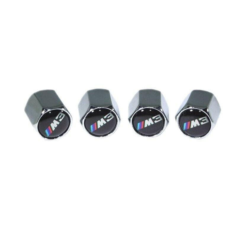 Chrome Valve Stem Tire Caps, Style: BMW M3 - ZSD-192562- DRIVEN - 1