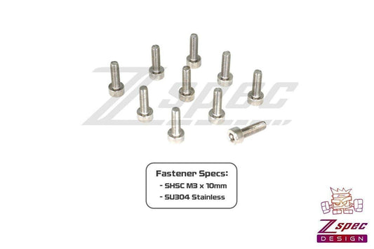 ZSPEC M3-0.5x10mm Fasteners, SHSC, Stainless SUS304, 10-Pack - ZSD-373855- DRIVEN - 2