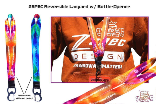 ZSPEC Design Lanyard w/ Bottle Opener, Reversible, Per Each