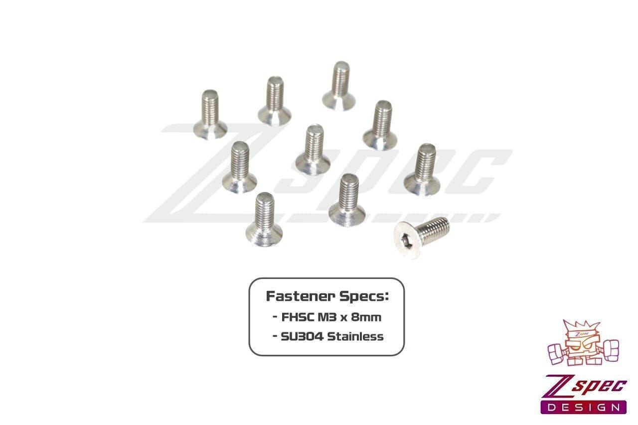 ZSPEC M3-0.5x8mm Fasteners, FHSC, Stainless SUS304, 10-Pack - ZSD-374067- DRIVEN - 2