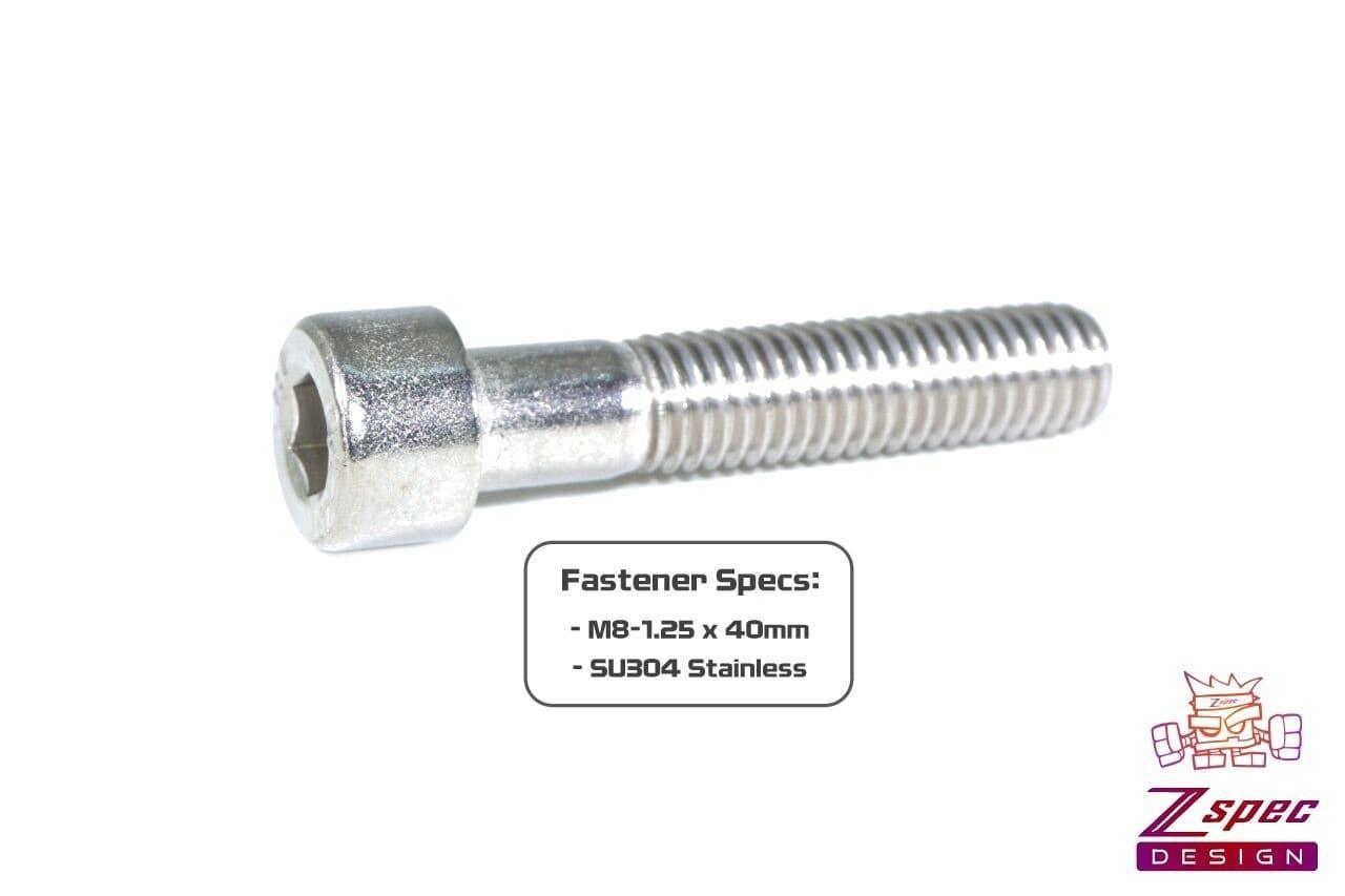 ZSPEC M8-1.25x40mm Socket-Head Socket Cap SHSC Fasteners, SUS304 Stainless, 10-Pack - ZSD-004568- DRIVEN - 2
