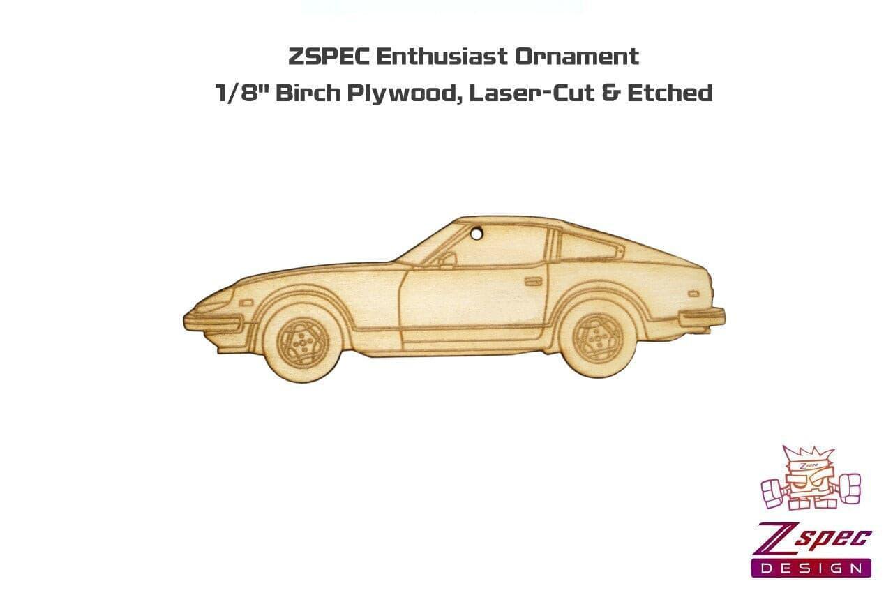 ZSPEC Laser-Engraved Wood Ornament, Style: Datsun 280zx, Birch - ZSD-005404- DRIVEN - 2