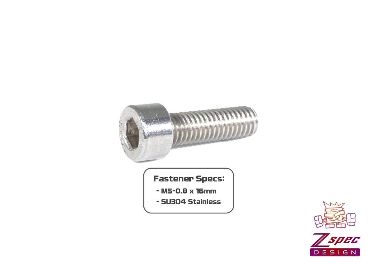 ZSPEC M5-0.8x16mm Socket-Cap SHSC Fasteners, Stainless, 10-Pack - ZSD-005114- DRIVEN - 2