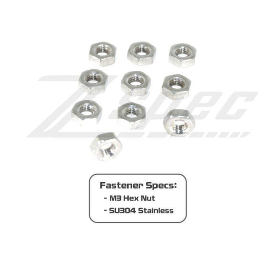 ZSPEC M3-0.5 Hex Nuts, Stainless SUS304, 10-Pack - ZSD-568305- DRIVEN - 2