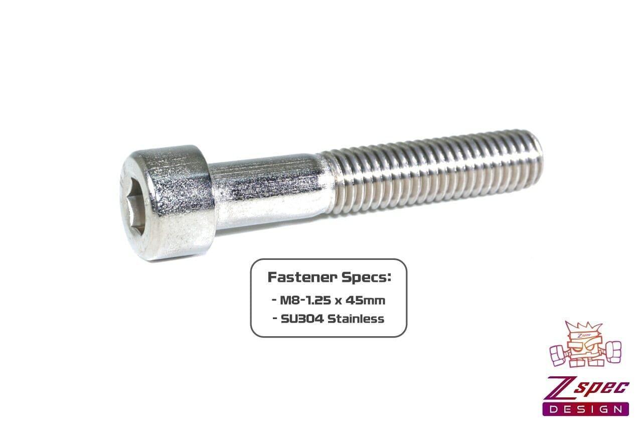 ZSPEC M8-1.25x45mm Socket-Cap SHSC Fasteners, Stainless, 10-Pack - ZSD-374333- DRIVEN - 2
