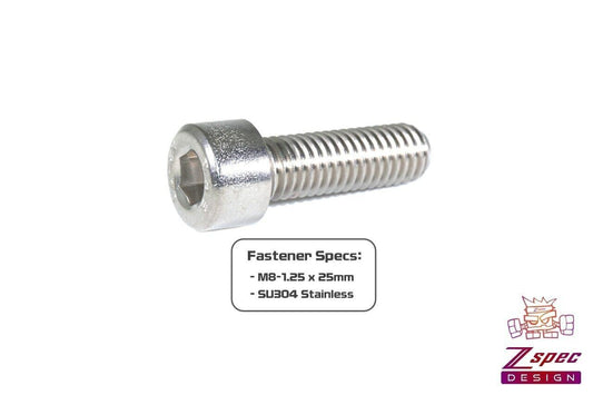 ZSPEC M8-1.25x25mm Socket-Cap SHSC Fasteners, SUS304 Stainless, 10-Pack - ZSD-005046- DRIVEN - 2