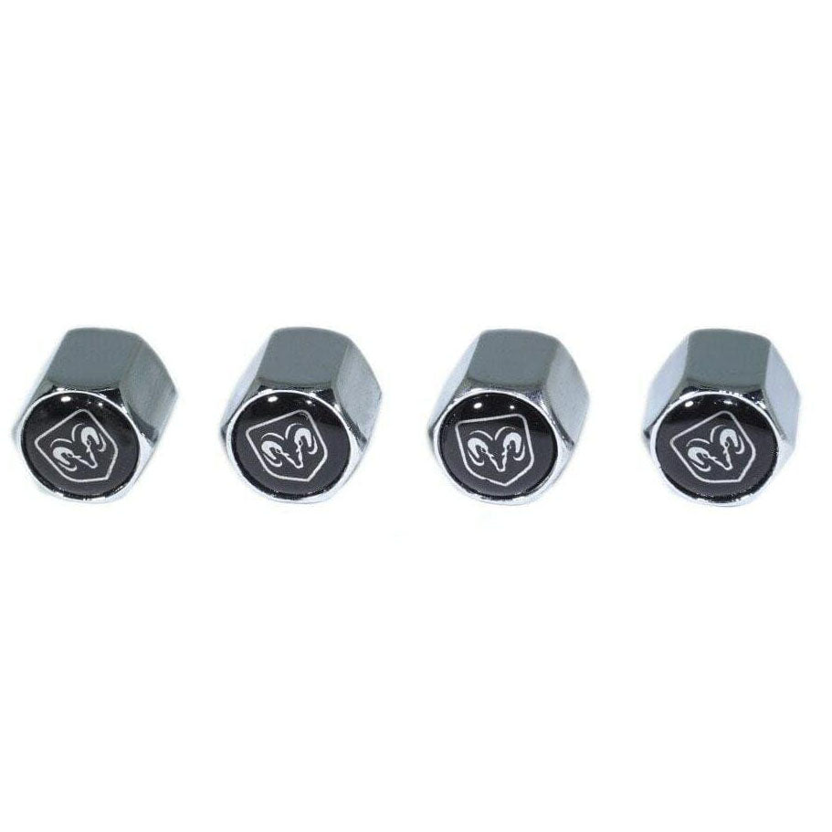 Chrome Valve Stem Tire Caps, Style: Dodge RAM - ZSD-374418- DRIVEN - 1