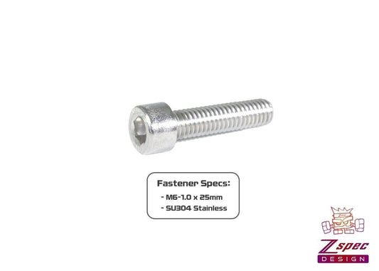 ZSPEC M6-1.0x25mm Socket-Cap SHSC Fasteners, SUS304 Stainless, 10-Pack - ZSD-005572- DRIVEN - 2