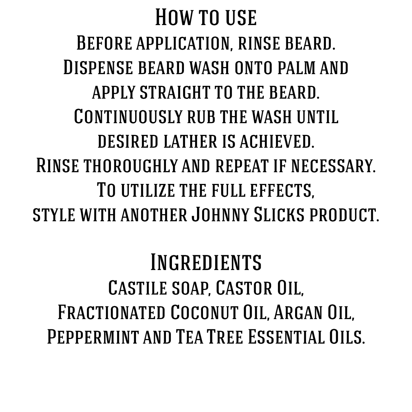 Organic Hand Whipped Beard Wash - 4ozBW-8ozBW- DRIVEN - 3