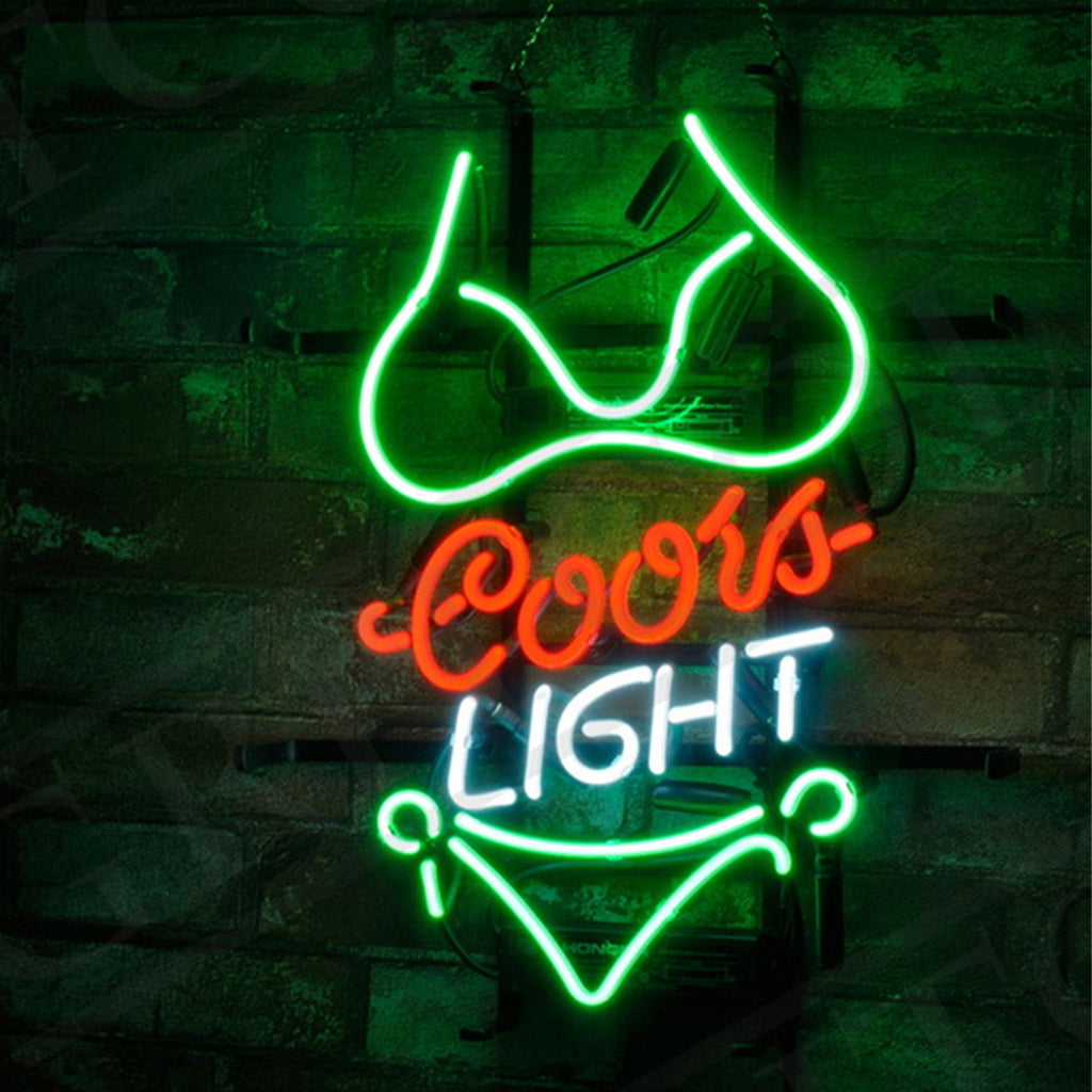 Green Bikini Set Coors Light Neon Signs Light - ME007- DRIVEN - 3