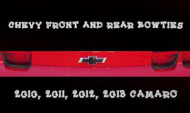 Chevy Cararo Bowtie Vinyl Insert - 2010-2013 Camaro FRONT / REAR - sku-21259699552310-sku-21259699585078-sku-21259699617846-sku-21259699650614-sku-21259699683382- DRIVEN - 1