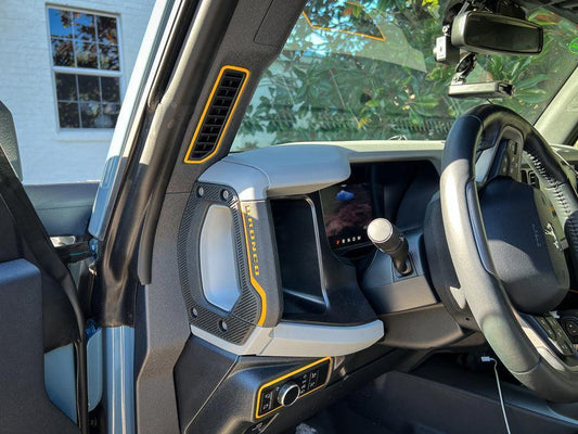 Defroster Vent Outline - 2021+ Bronco - 21BRONCODEFOL-BO-21BRONCODEFOL-BG-21BRONCODEFOL-RD-21BRONCODEFOL-WH-21BRONCODEFOL-BL- DRIVEN - 2