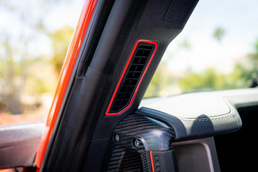 Defroster Vent Outline (Printed Series Vinyl) - 2021+ Bronco - 21BRONCODEFOLPT-SFG-21BRONCODEFOLPT-BO-21BRONCODEFOLPT-AB-21BRONCODEFOLPT-A51-21BRONCODEFOLPT-CG- DRIVEN - 2