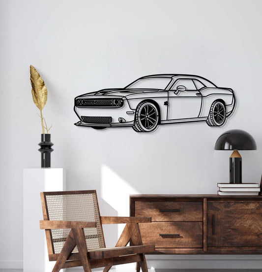 2019 Challenger SRT Perspective Metal Car Wall Art - MT1261 - MT1261B69L-MT1261B80L-MT1261B99L-MT1261B115L-MT1261B140L- DRIVEN - 2