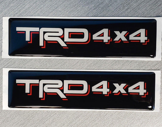 Domed Toyota TRD 4x4 Emblem Inserts for Weathertech Floor Mats (Single) Tacoma Tundra - WTTRD4X4- DRIVEN - 2