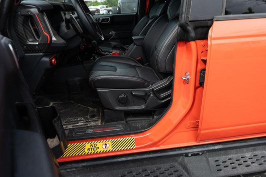 Door Jamb Sticker Cover Up Kit (Printed Series) - 2021-2023 Bronco - 21BRONCVRPT-AMB-21BRONCVRPT-A51-21BRONCVRPT-AZS-21BRONCVRPT-CG-21BRONCVRPT-CBN- DRIVEN - 2