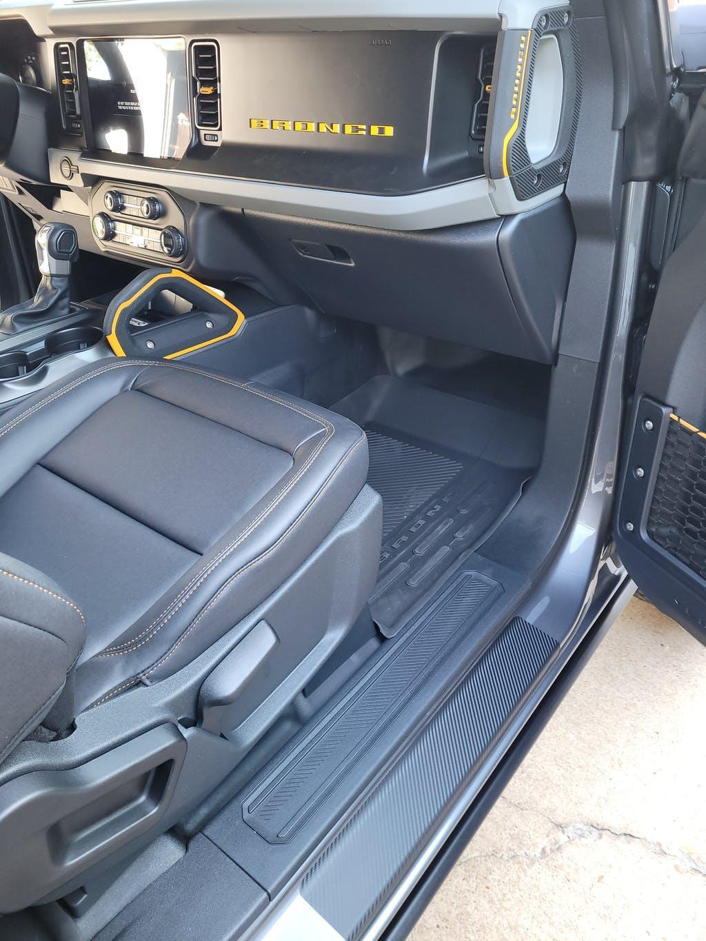 Door Sill Protectors - 2021+ Bronco 2 Door - 21BRONCODS2-RD-21BRONCODS2-BL-21BRONCODS2-WH-21BRONCODS2-OR-21BRONCODS2-YL- DRIVEN - 9