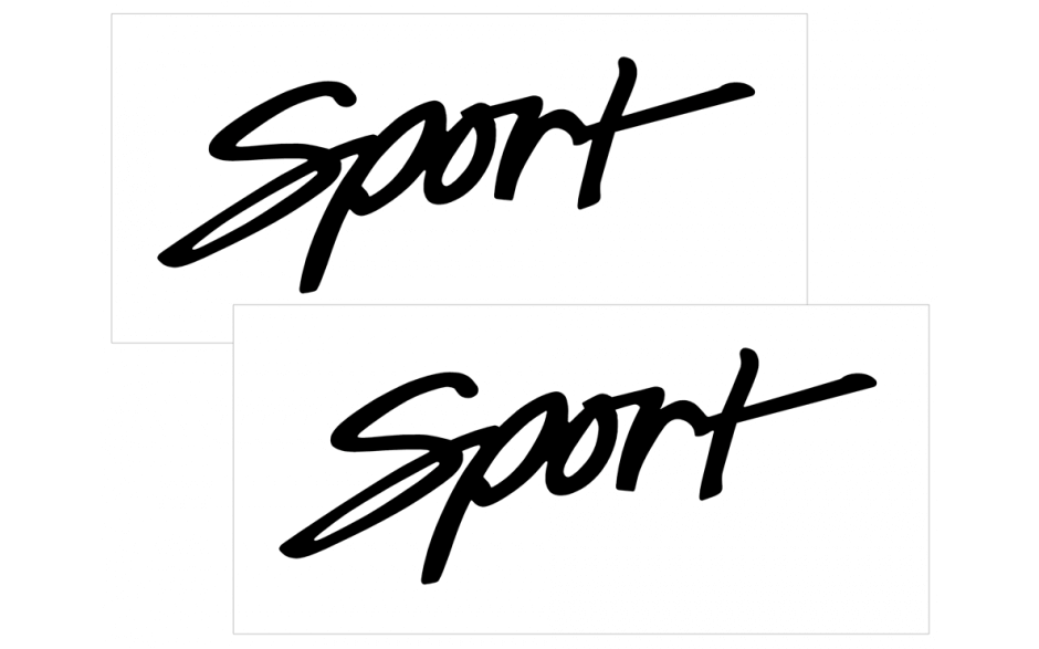 1998-03 Ford Escort SPORT Fender Decal Set - FE720-BK-1-FE720-BK-2- DRIVEN - 1
