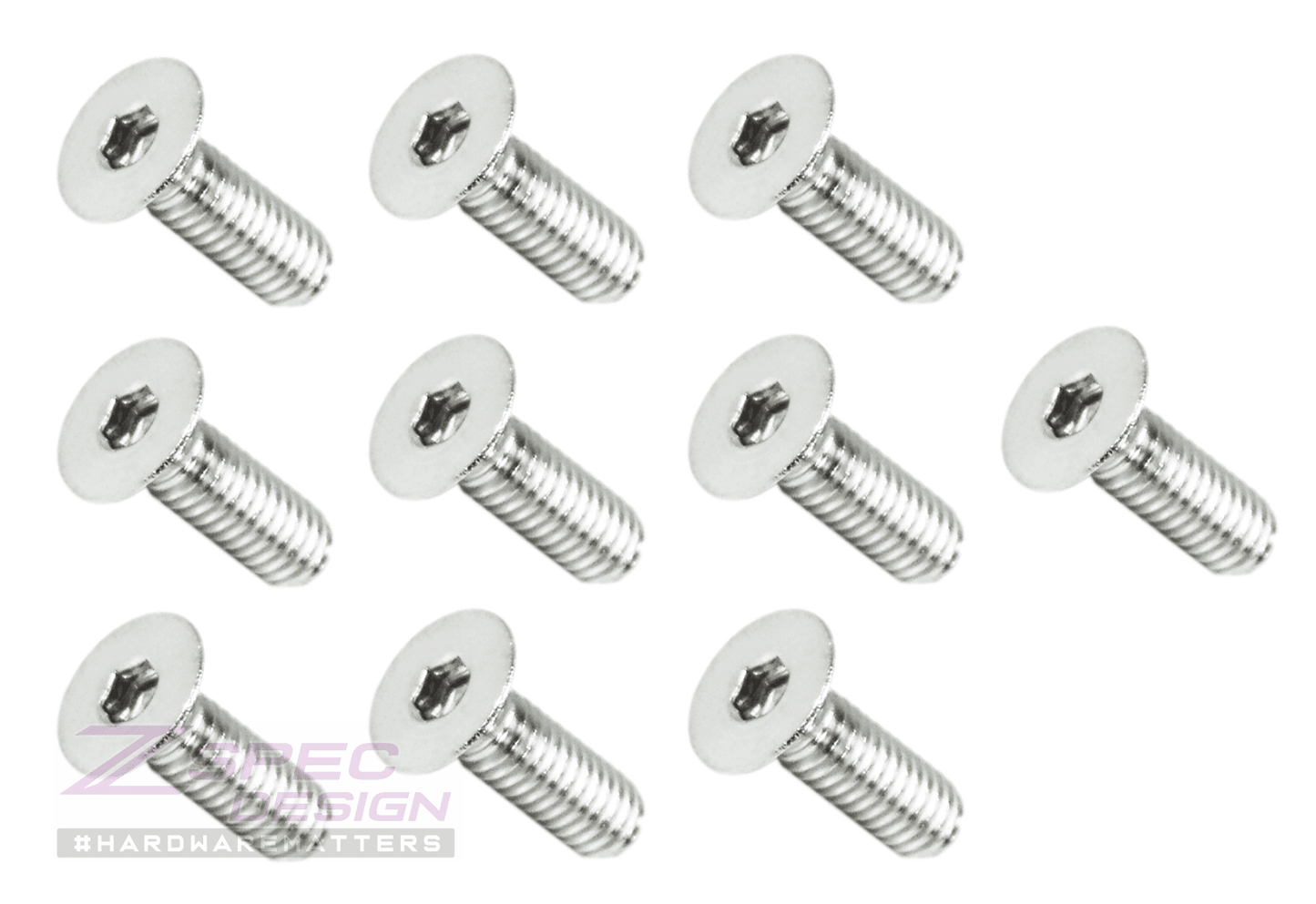 ZSPEC M4-0.7x12mm Fasteners, FHSC, Stainless Steel SUS304, 10-Pack - ZSD-012099- DRIVEN - 2