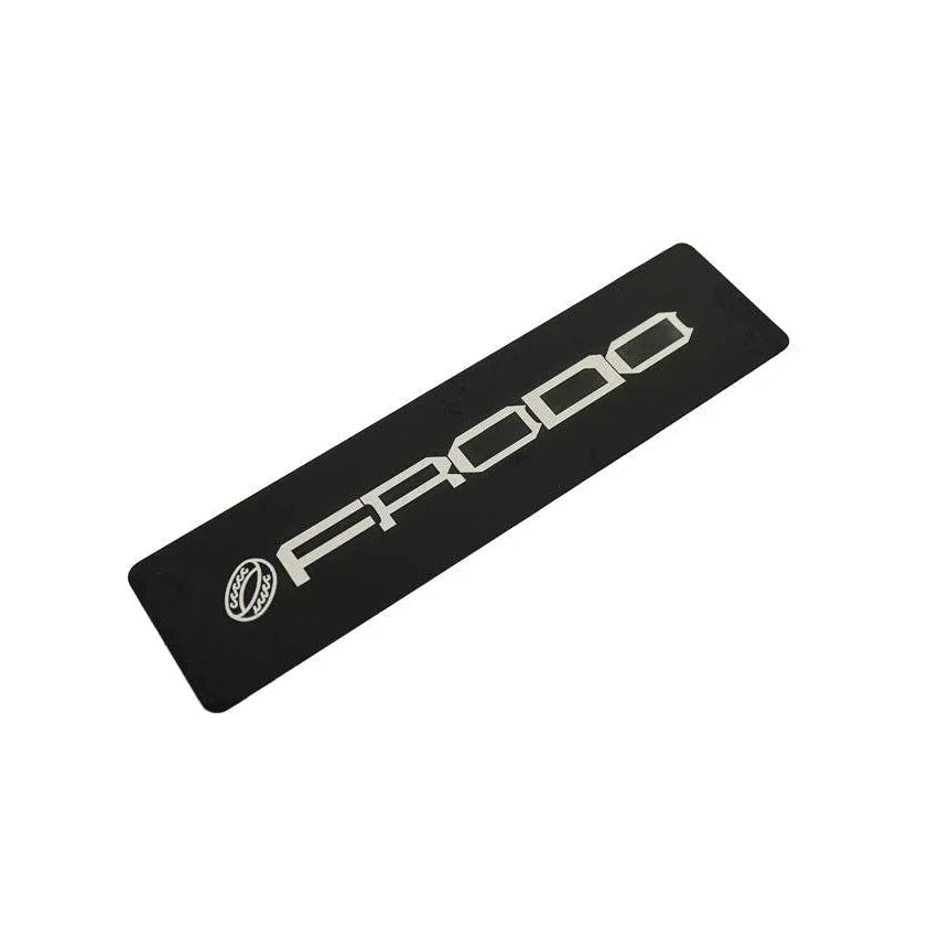 FRODO Logo Emblem for All-Weather Floor Mats (Metal Etched) - Universal - sfbWTFRODO- DRIVEN - 1