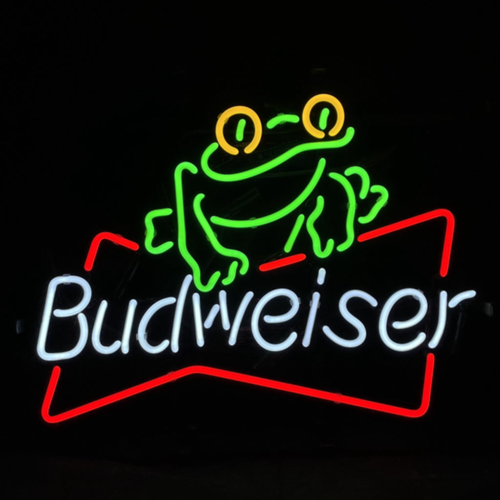 Frog Budweiser Beer Neon Sign Light - ME082- DRIVEN - 2