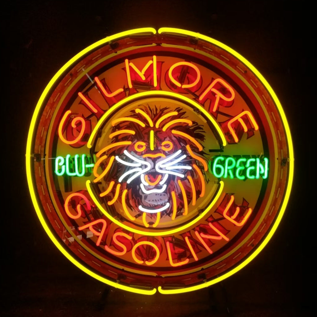 Gilmore Gasoline Blu Green Neon Signs Light - MA024- DRIVEN - 3