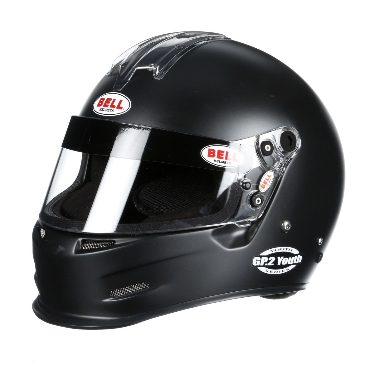 bell certified helmet Bell GP2 Youth Kart and Auto Racing Helmet SFI 24.1, SFI 24.1 | Matte Black