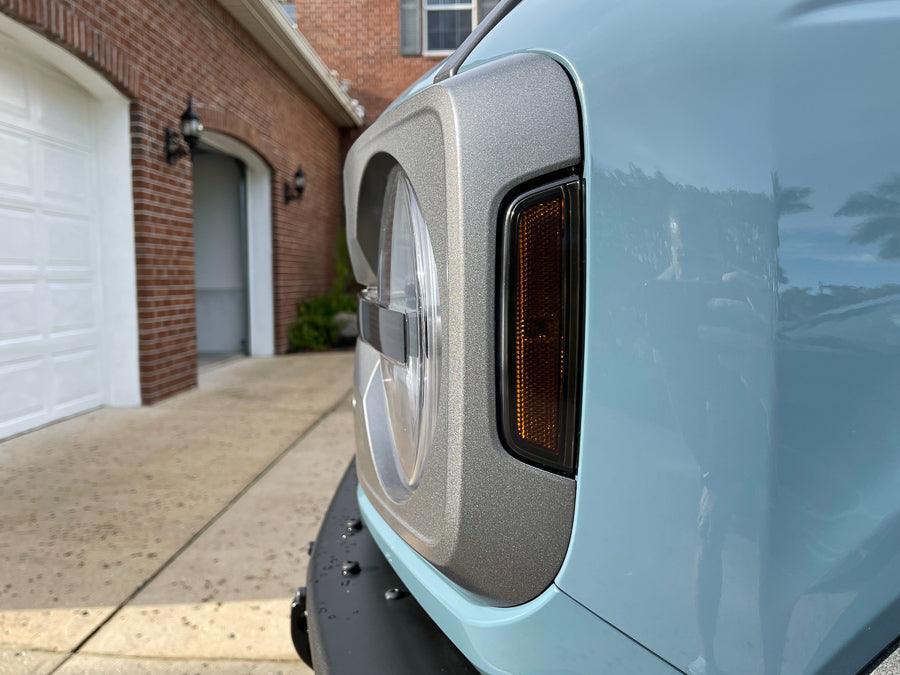 Headlight Bucket Inlays - 2021+ Bronco Badlands / WildTrak / First Edition - 21BRONCOHLBOR-21BRONCOHLBRD-21BRONCOHLBBL-21BRONCOHLBWH-21BRONCOHLBYL- DRIVEN - 10