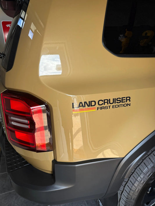 First Edition Press Release Style Rear Fender Vinyl Decal Kit (Pair) - 2024+ Land Cruiser - 24LC250-RFEN-FE- DRIVEN - 2