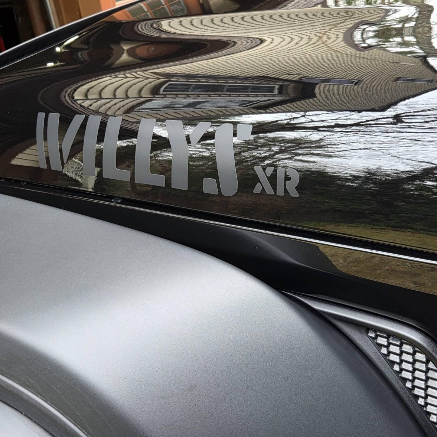 XR Stencil Style Hood Decals - 2022+ Wrangler Willys Xtreme Recon - 22JLSTENCILXR- DRIVEN - 6