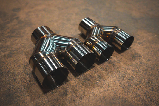 Valvetronic Designs Universal Y Pipe Adapter - VTD.YPIPE.63MM-VTD.YPIPE.76MM- DRIVEN - 2