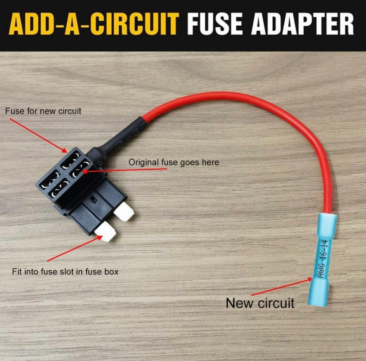 12V ADD A FUSE KIT FUSE - LO PROFILE MINI BLADE FUSE - GO-330-GO-331-GO-332- DRIVEN - 5