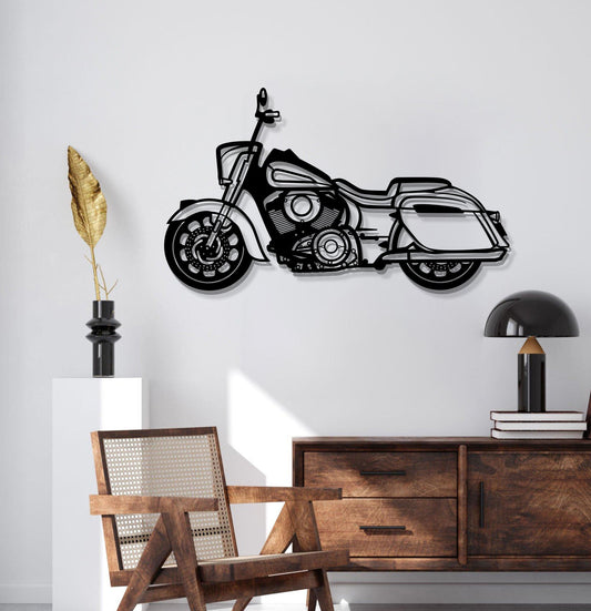 2022 Indian Springfield Dark Horse Metal Motorcycle Wall Art - MT0791 - MT0791B49L-MT0791B69L-MT0791B80L-MT0791B99L-MT0791B115L- DRIVEN - 2