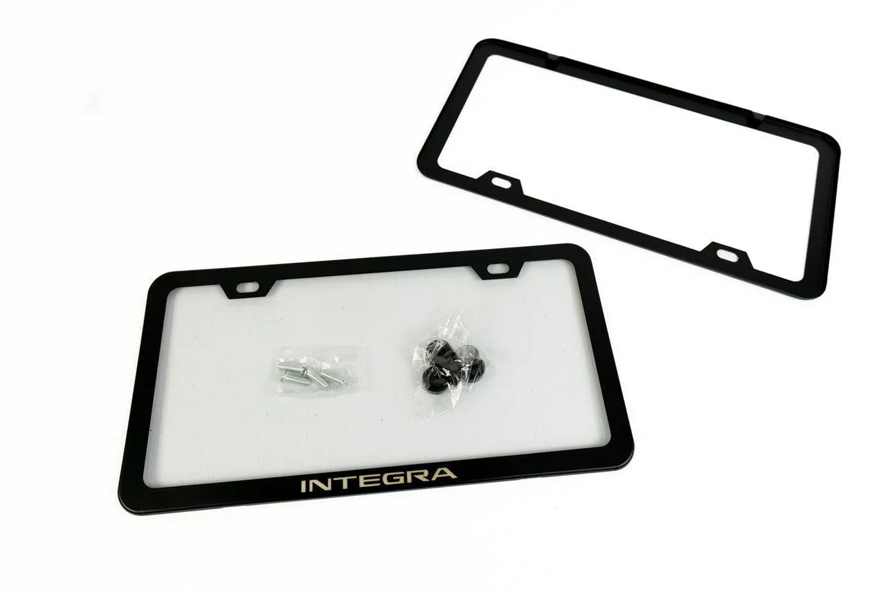 "Integra" License Plate Frame - Black, Pair - sfb23INTLPF-INTEGRA- DRIVEN - 3