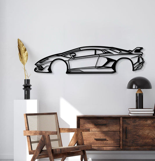 2018 Aventador SVJ Metal Car Wall Art - MT0613 - MT0613B49L-MT0613B69L-MT0613B80L-MT0613B99L-MT0613B120L- DRIVEN - 2