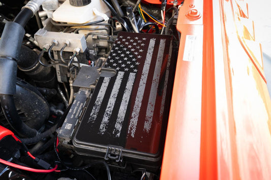 Laser Series Acrylic Fuse Box Cover Overlay - 2021+ Bronco / 2024+ Ranger - 21BRONCOLZRFUSECVR-DAF-21BRONCOLZRFUSECVR-TOPO- DRIVEN - 2