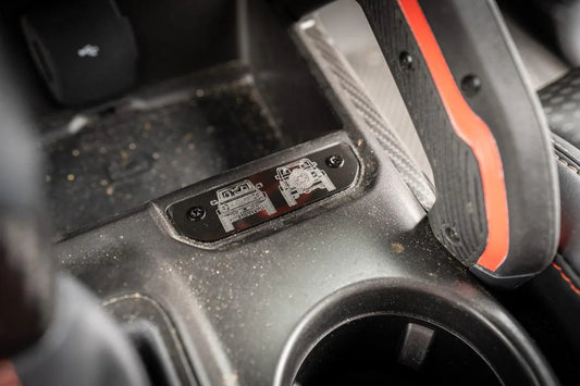 Laser Series Acrylic Shifter Trim Insert - 2021+ Bronco - sfb21BRNLZRSHIFT-DAF-sfb21BRNLZRSHIFT-BP- DRIVEN - 2